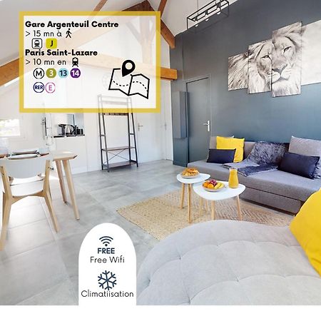 Magnifique Appartement- Proche Paris-Climatisation Argenteuil Buitenkant foto